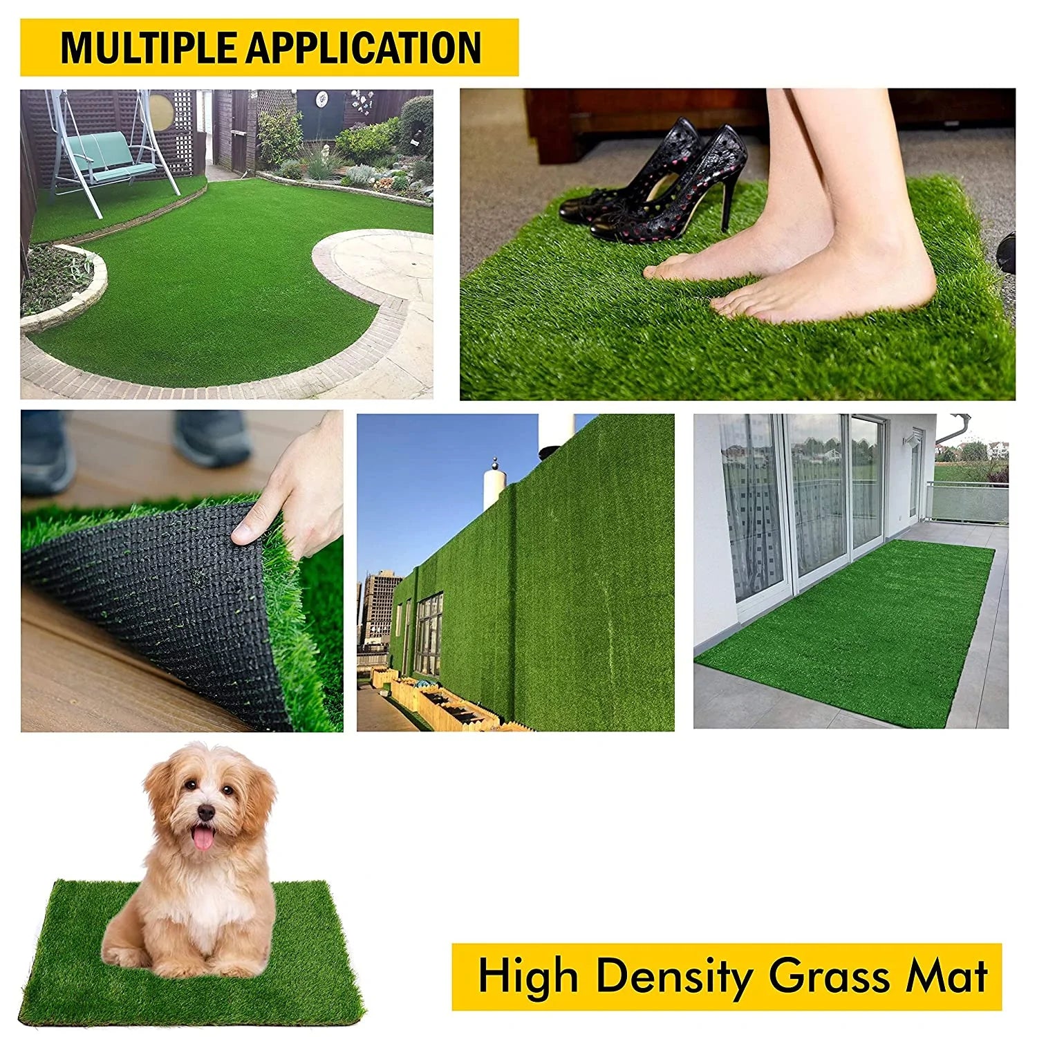 0612 Artificial Grass for Balcony Or Doormat, Soft and Durable Plastic Turf Carpet 58x38cm 0612 Artificial Grass for Balcony Or Doormat, Soft and Durable Plastic Turf Carpet 58x38cm